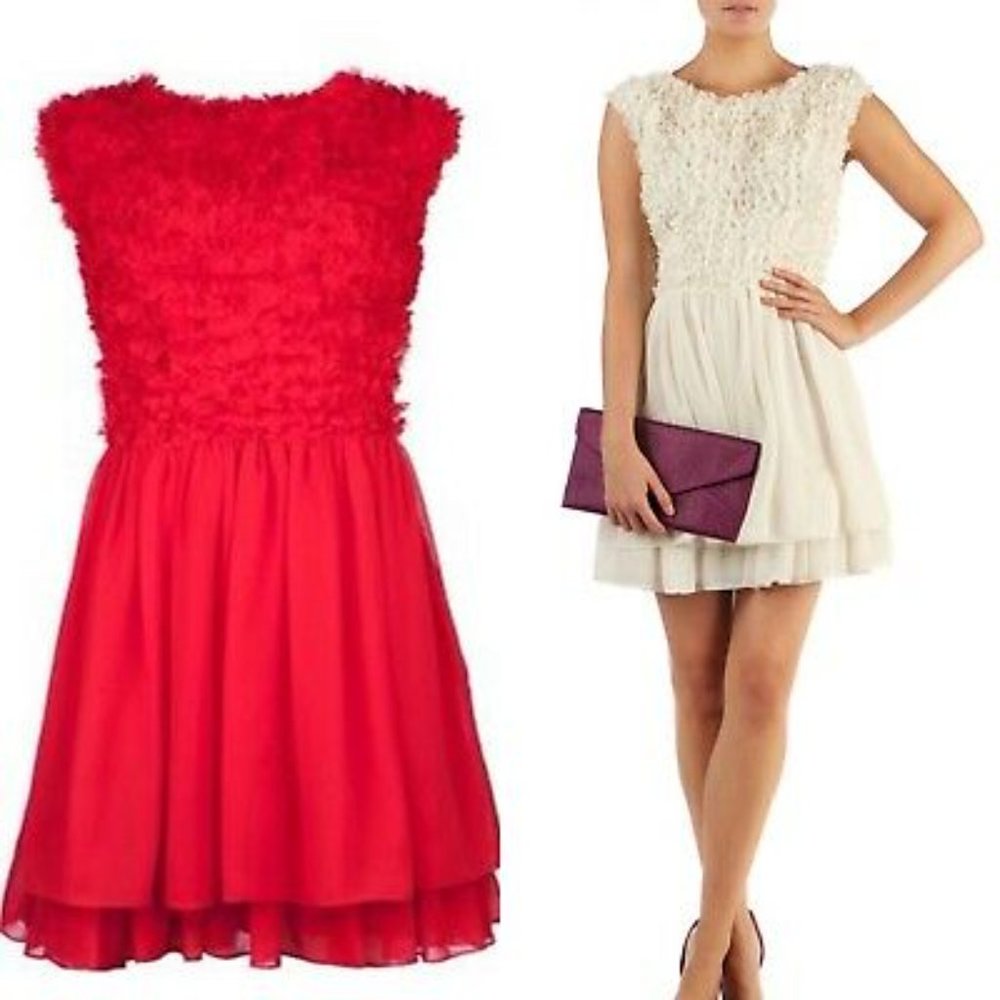 Ted Baker Coral Grete Heart Flower Dress